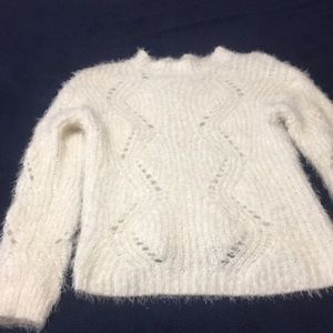 Beautiful white angora sweater